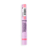 Revolution Superdewy Tint N Glow Blush Stain packaging featuring soft sponge applicator for easy application.