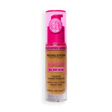 Revolution Superfix Blur Longwear Foundation in shade F12.7NC, featuring a soft matte finish and hydrating formula.