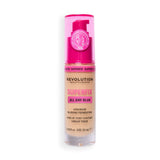 Revolution Superfix Blur Longwear Foundation in color F6N, a soft matte foundation for breathable coverage.