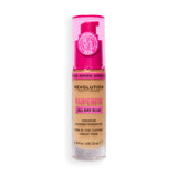 Revolution Superfix Blur Longwear Foundation in F9.2N with soft matte finish for breathable coverage and hydrating formula.