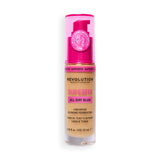 Revolution Superfix Blur Longwear Foundation in color F9W with a soft matte finish and hydrating formula.