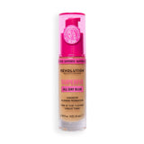Revolution Superfix Blur Longwear Foundation F6.2NC in a pump bottle with soft matte finish for breathable coverage