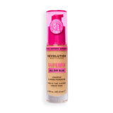 Revolution Superfix Blur Longwear Foundation in F8.5NW bottle showcasing longwear blurring coverage with a soft matte finish.