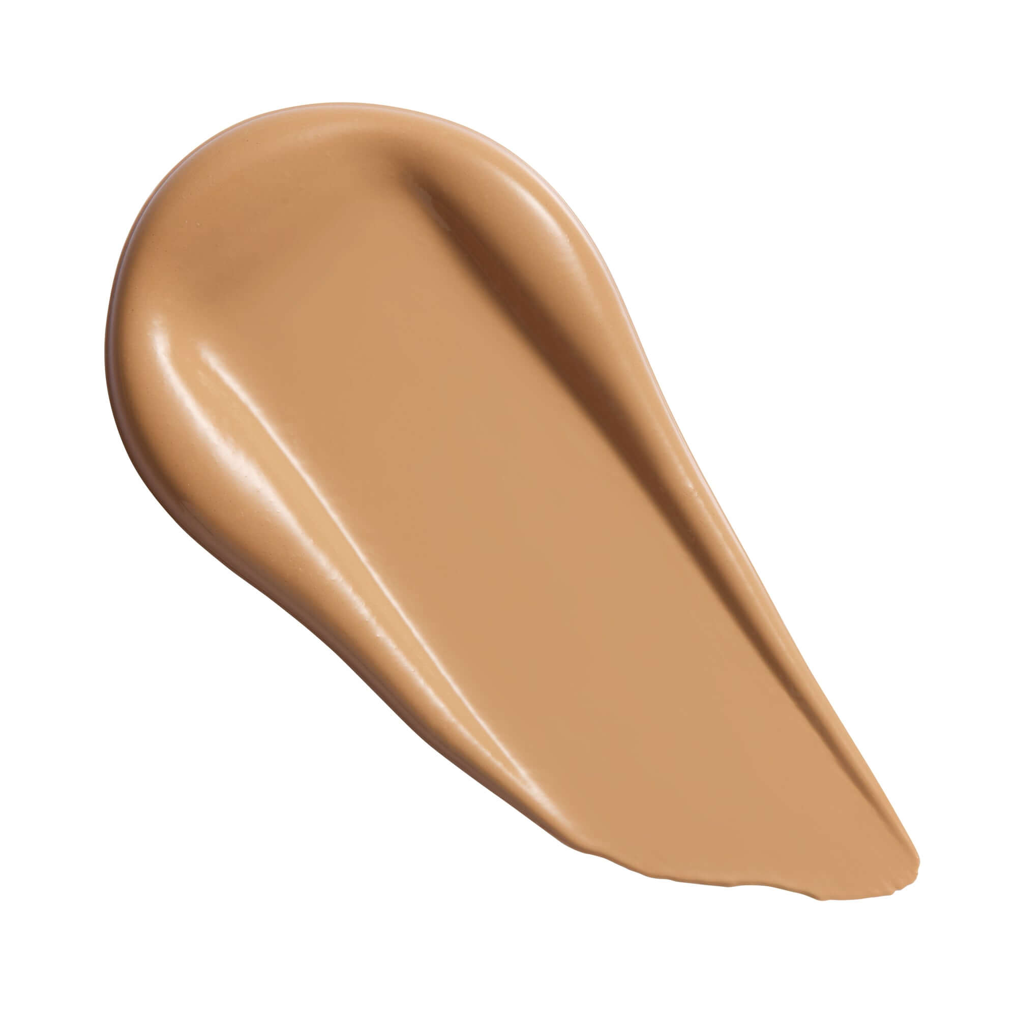 Smoothing texture of Revolution Superfix Blur Longwear Foundation swatch on a white background.