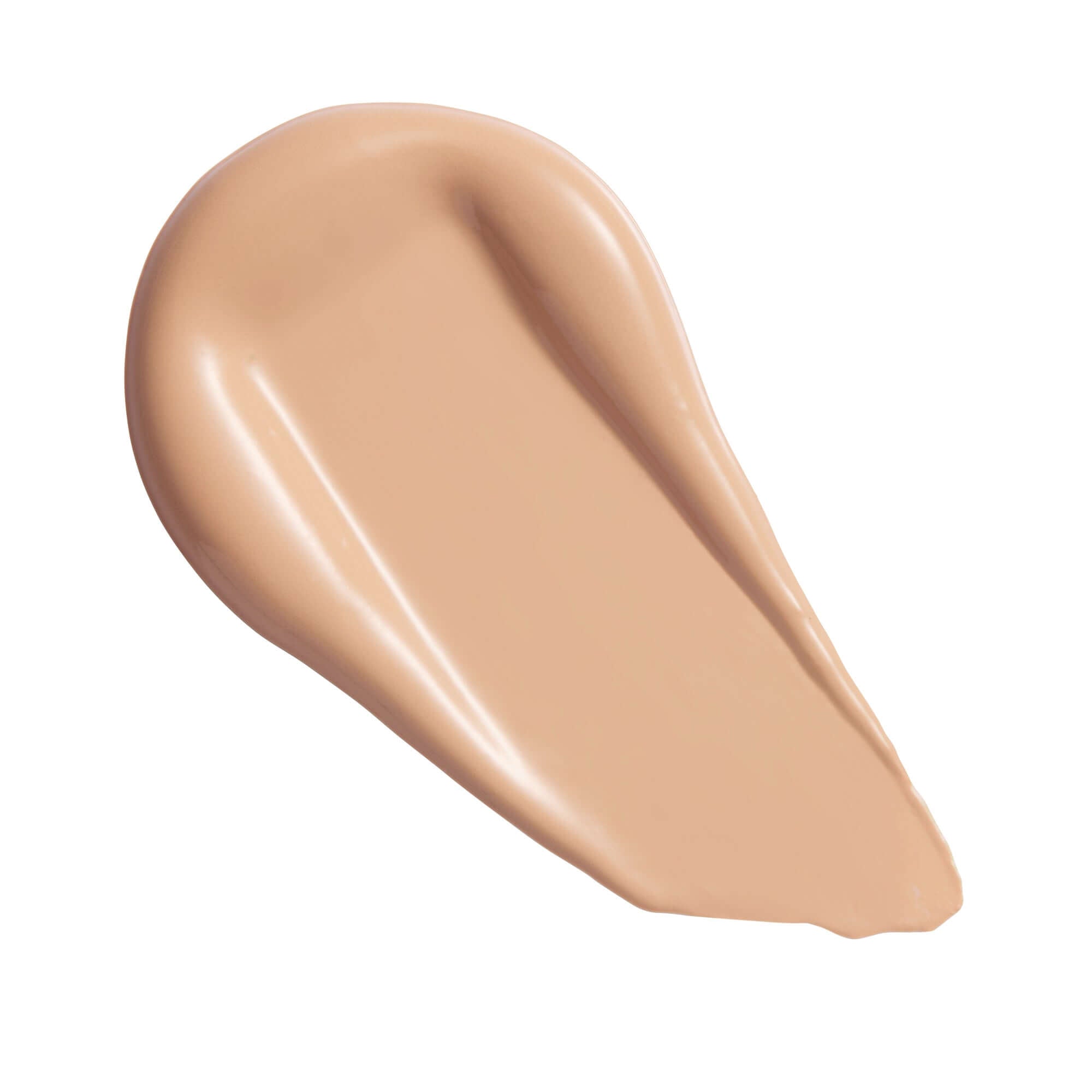 Revolution Superfix Blur Longwear Foundation swatch showing skin-perfecting soft matte formula.