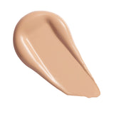 Revolution Superfix Blur Longwear Foundation swatch showing skin-perfecting soft matte formula.