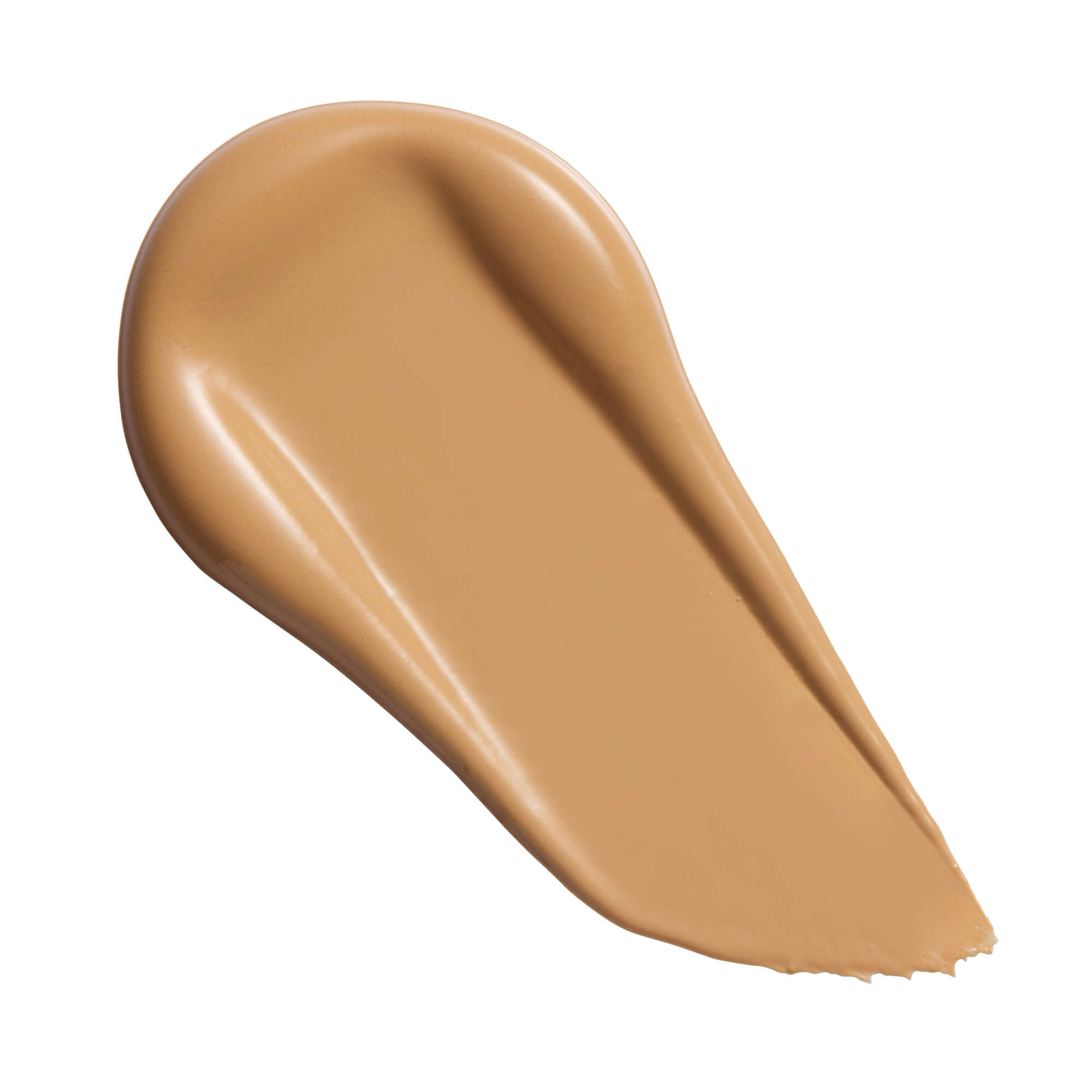 Revolution Superfix Blur Longwear Foundation creamy texture swatch displaying soft matte finish for a flawless complexion.