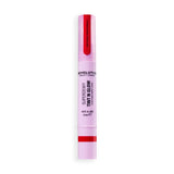 Revolution Superdewy Tint N Glow Blush Stain in Red Rouge, lightweight liquid blush with sponge applicator.