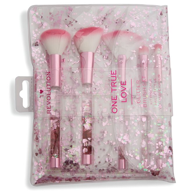 One True Love Pink Fantasy Glitter Brush Set