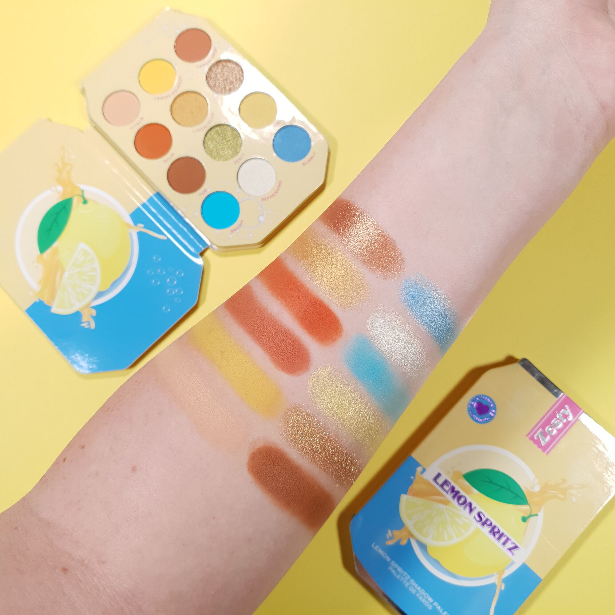 I Heart Revolution Lemon Spritz Shadow Palette