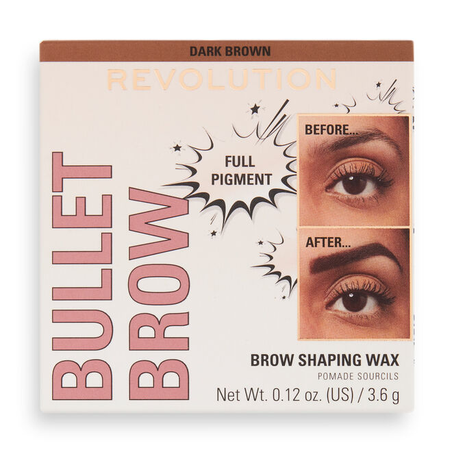 Makeup Revolution Bullet Brow Shaping Wax Ash Brown