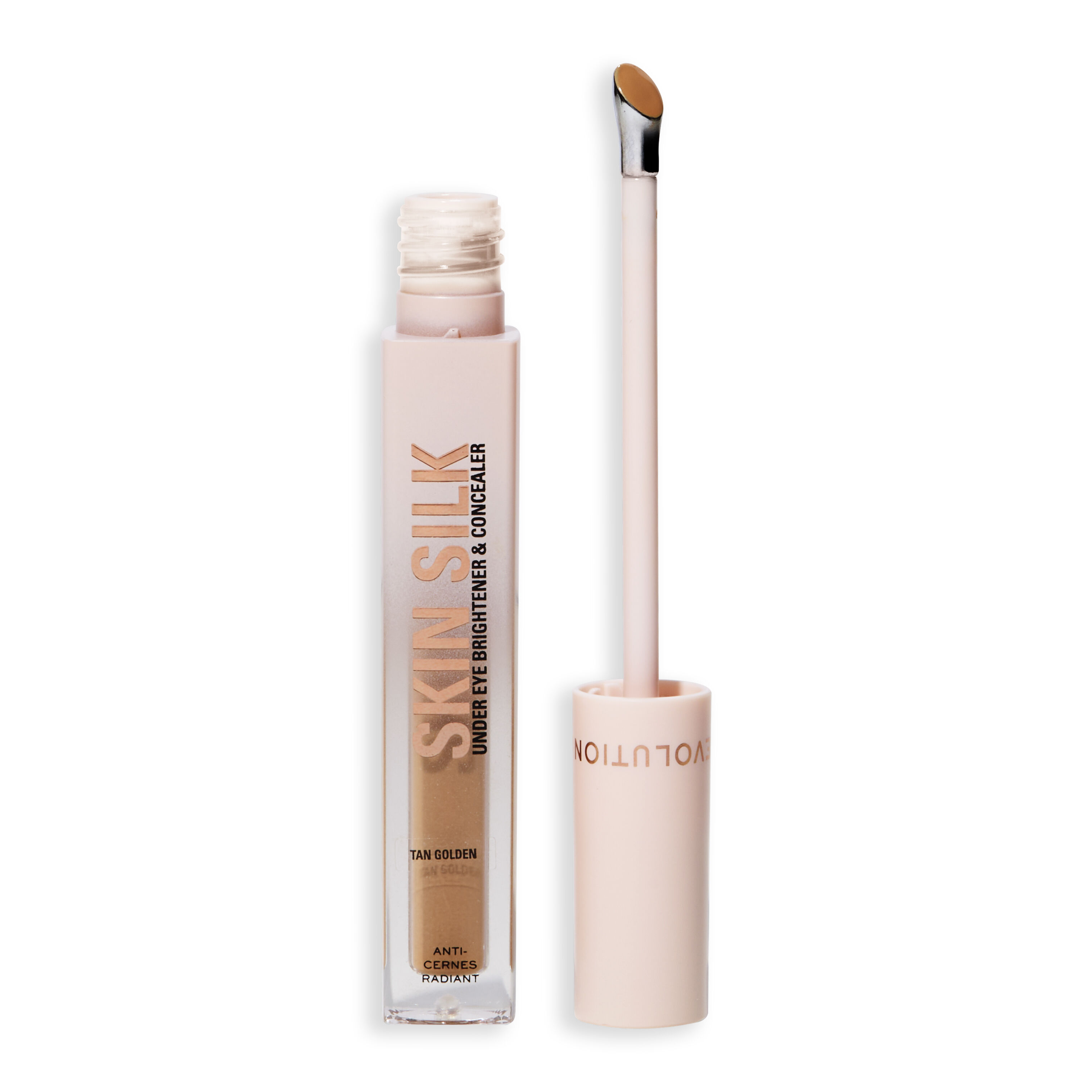 Revolution Skin Silk Radiant Serum Under Eye Brightener & Concealer Tan Golden