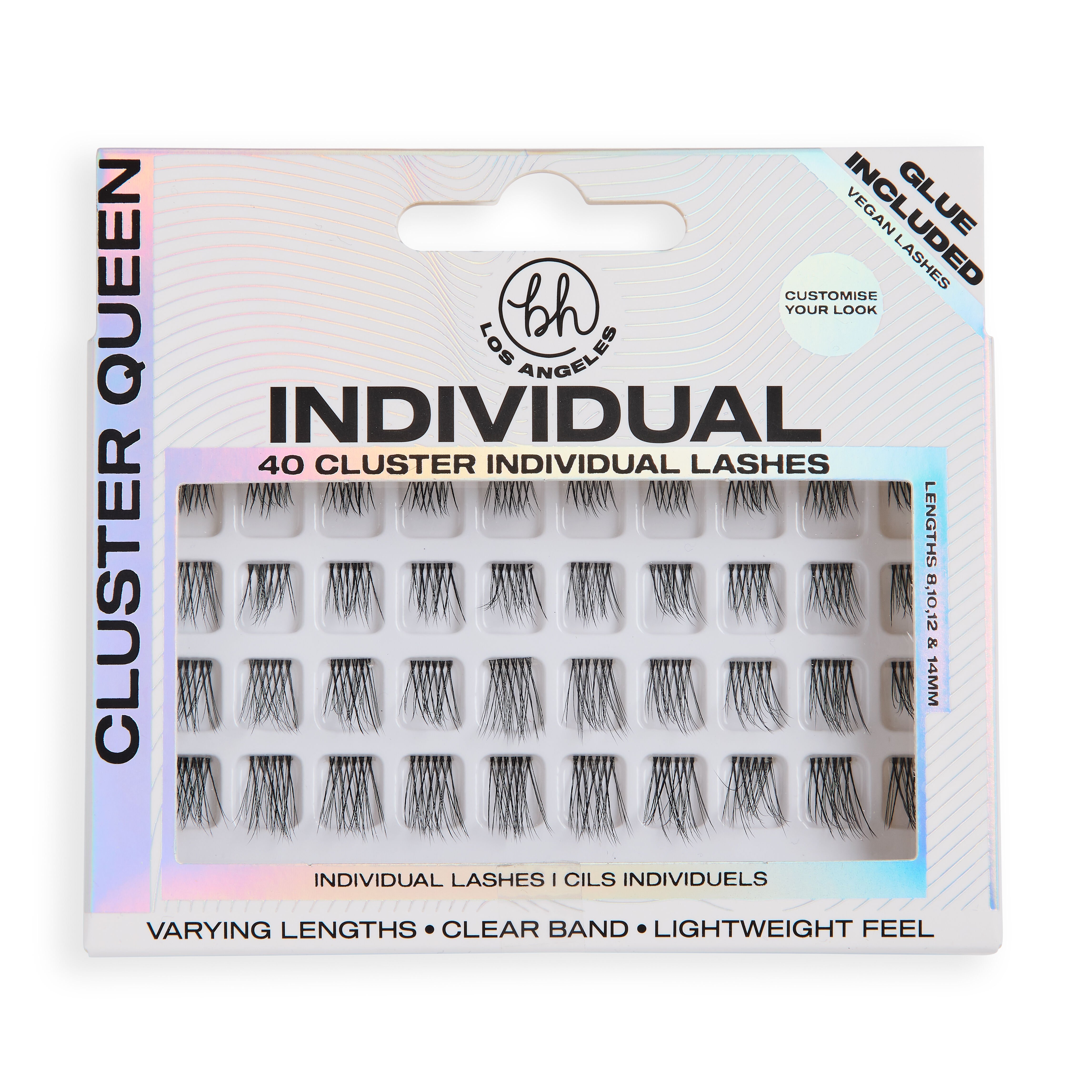 BH Los Angeles Natural Individual Lashes Cluster Queen