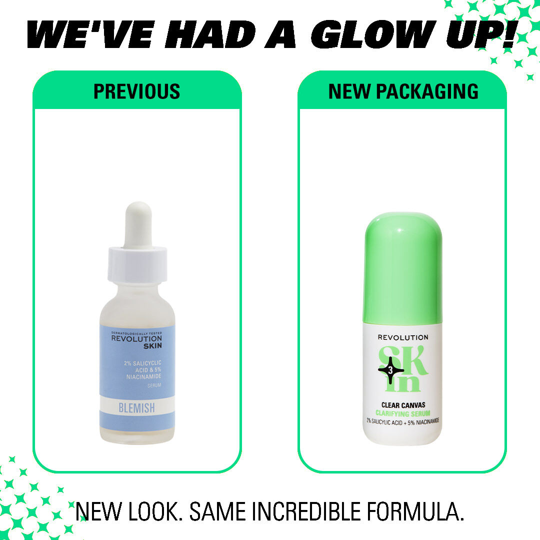 Revolution Skin Clear Canvas 5% Niacinamide & 2% Salicylic Acid Clarifying Serum