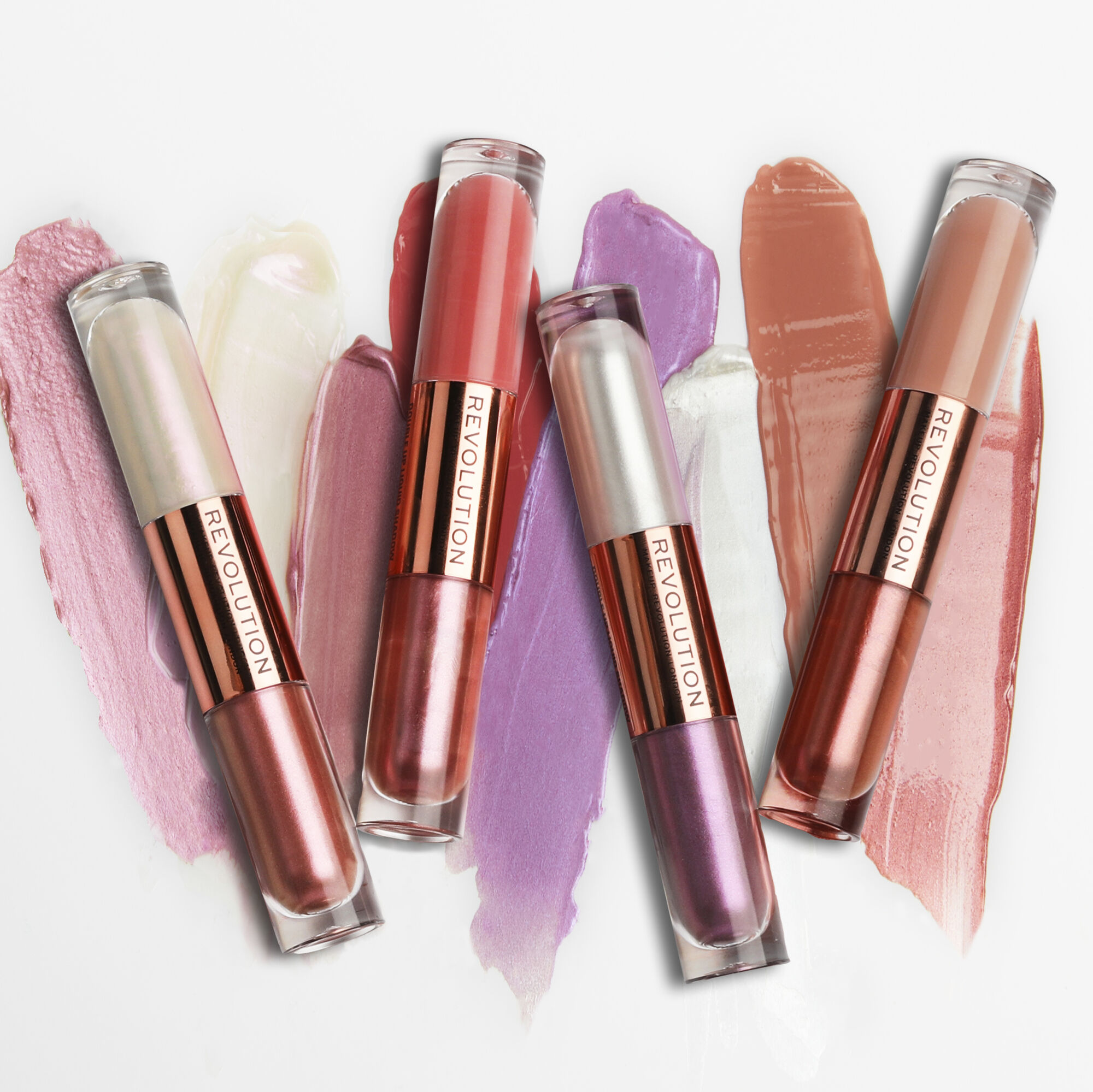 Makeup Revolution Double Up Liquid Eyeshadow Luminous Bronze