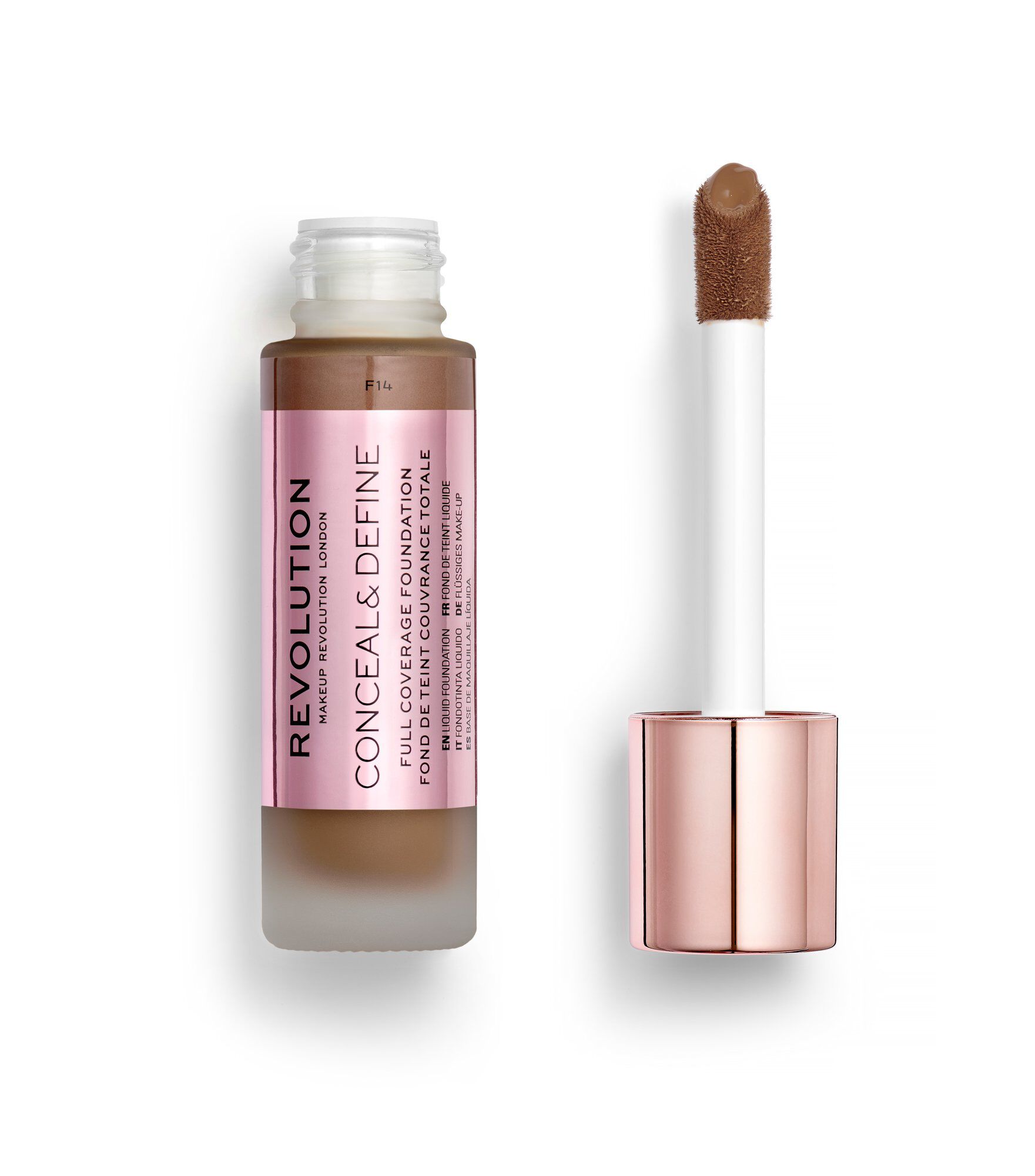 Revolution Conceal & Define Ultra Matte Full Coverage Foundation F14