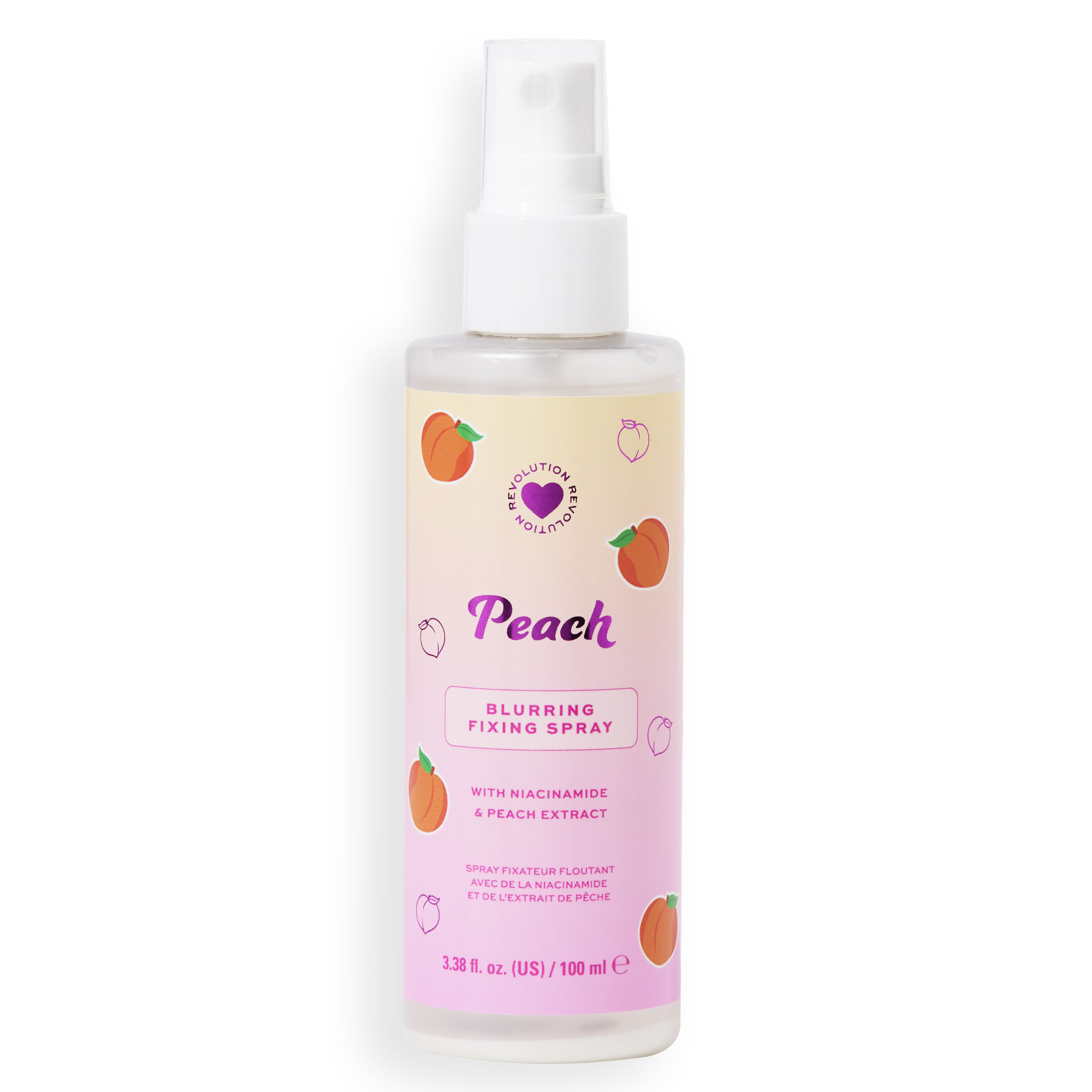 I Heart Revolution Peach Mattifying Fixing Spray with Niacinamide