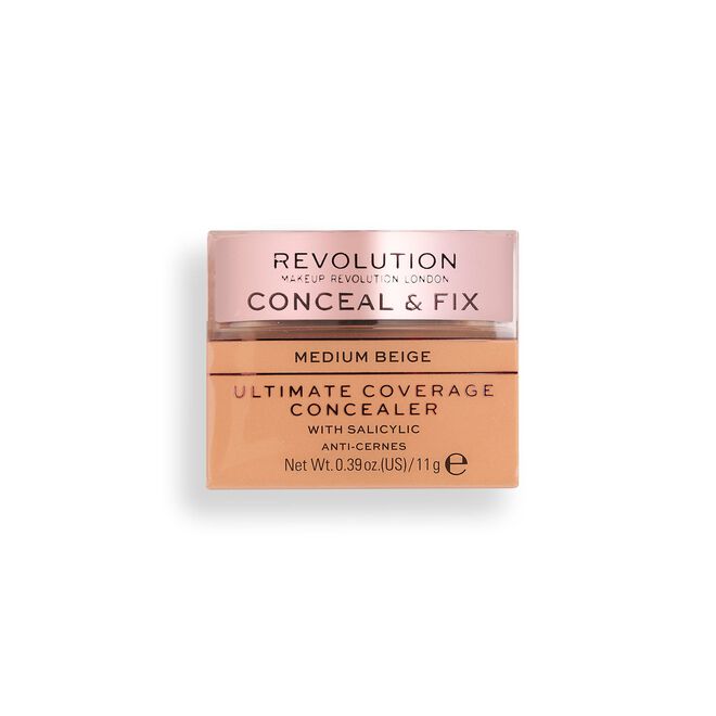 Makeup Revolution Conceal & Fix Ultimate Coverage Concealer Medium Beige