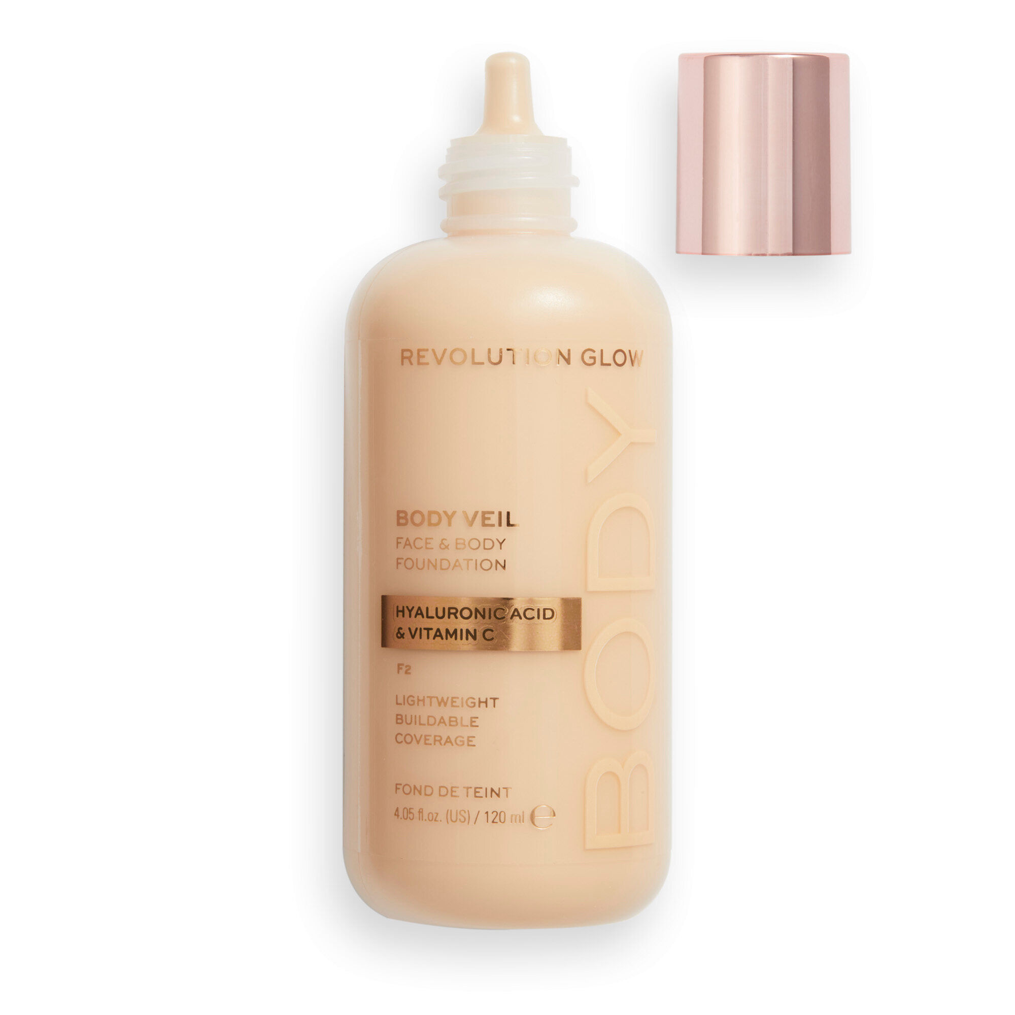 Makeup Revolution Body Veil Face & Body Foundation F2
