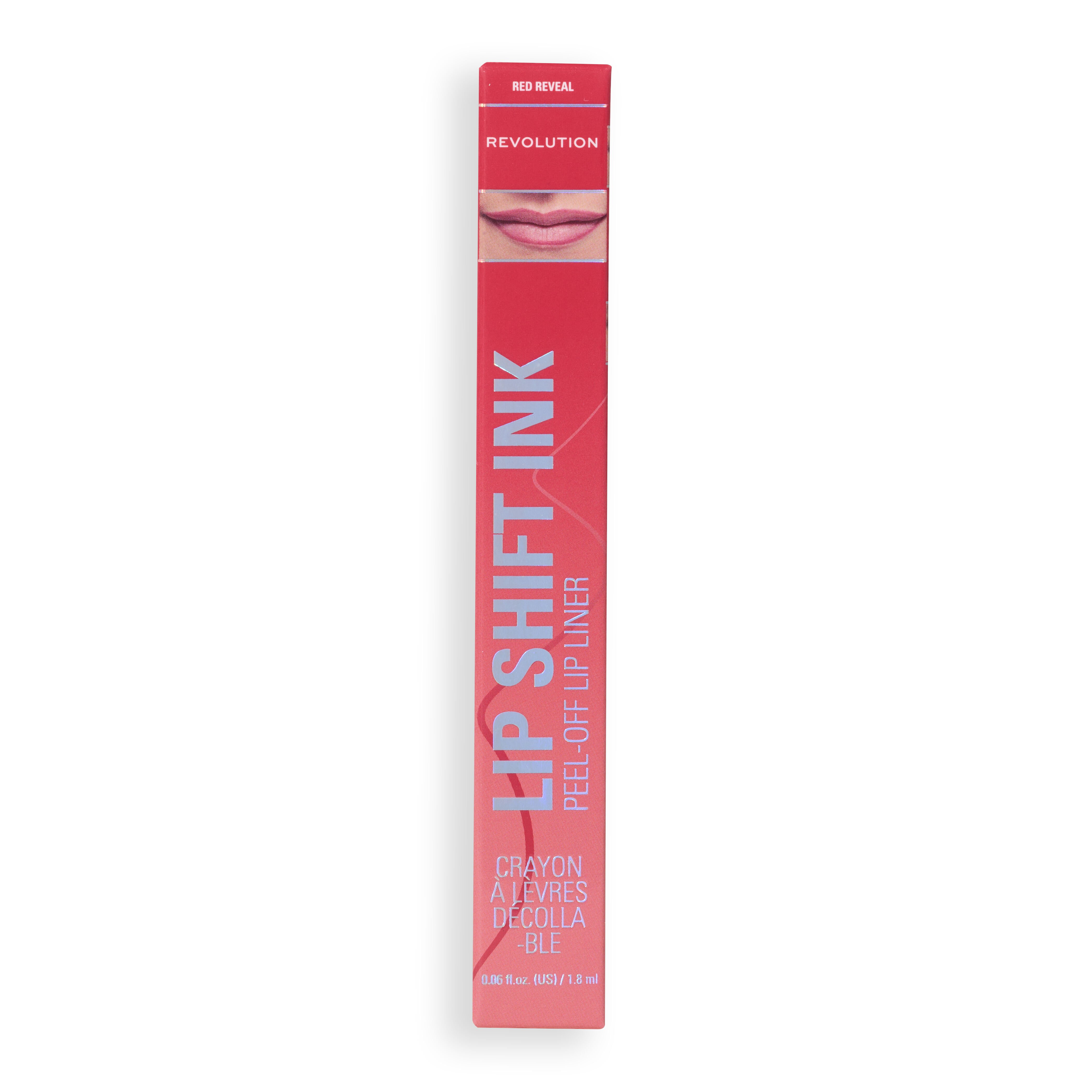 Revolution Lip Shift Ink Peel Off Lipliner Stain Red Reveal