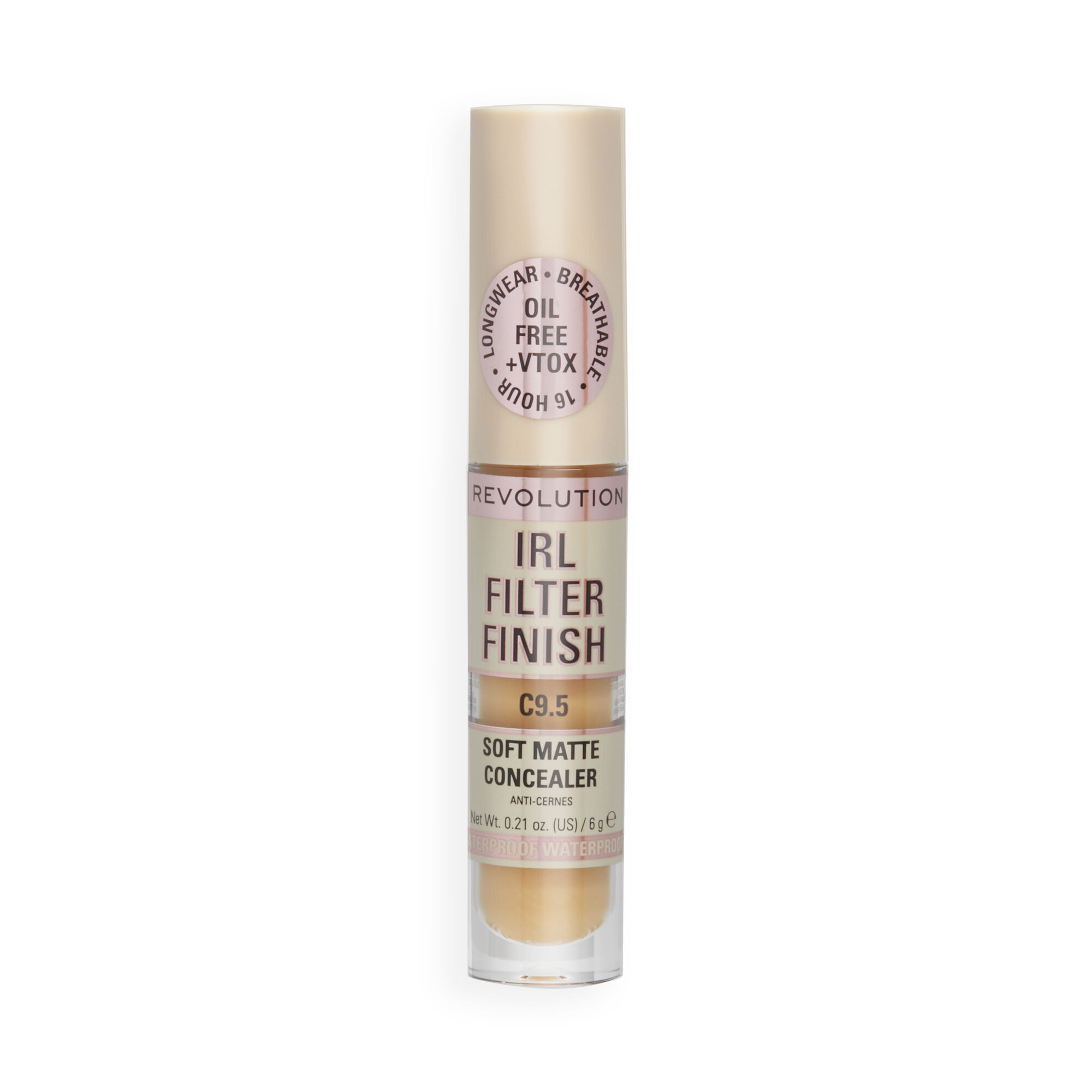 Revolution IRL Filter 16H Hydrating Full Coverage Concealer C9.5