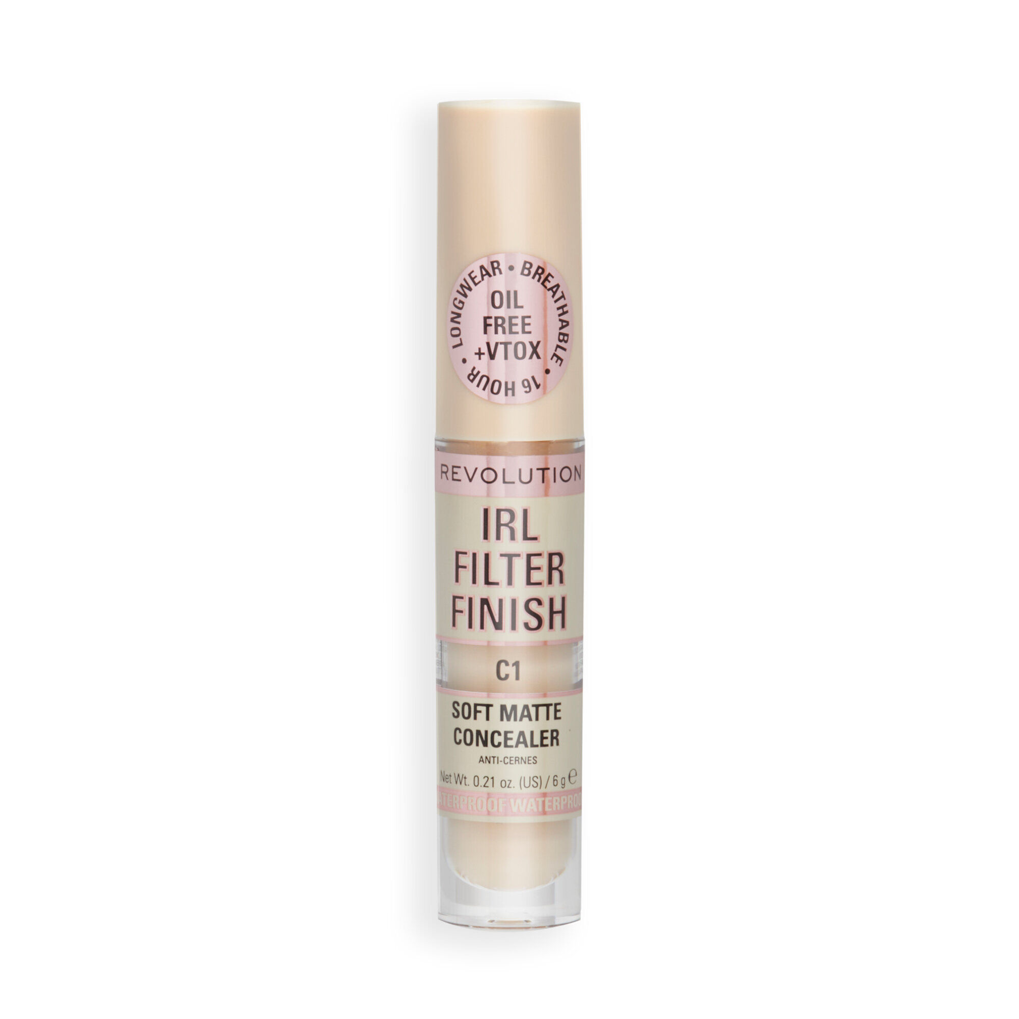 Revolution IRL Filter 16H Hydrating Full Coverage Concealer C1
