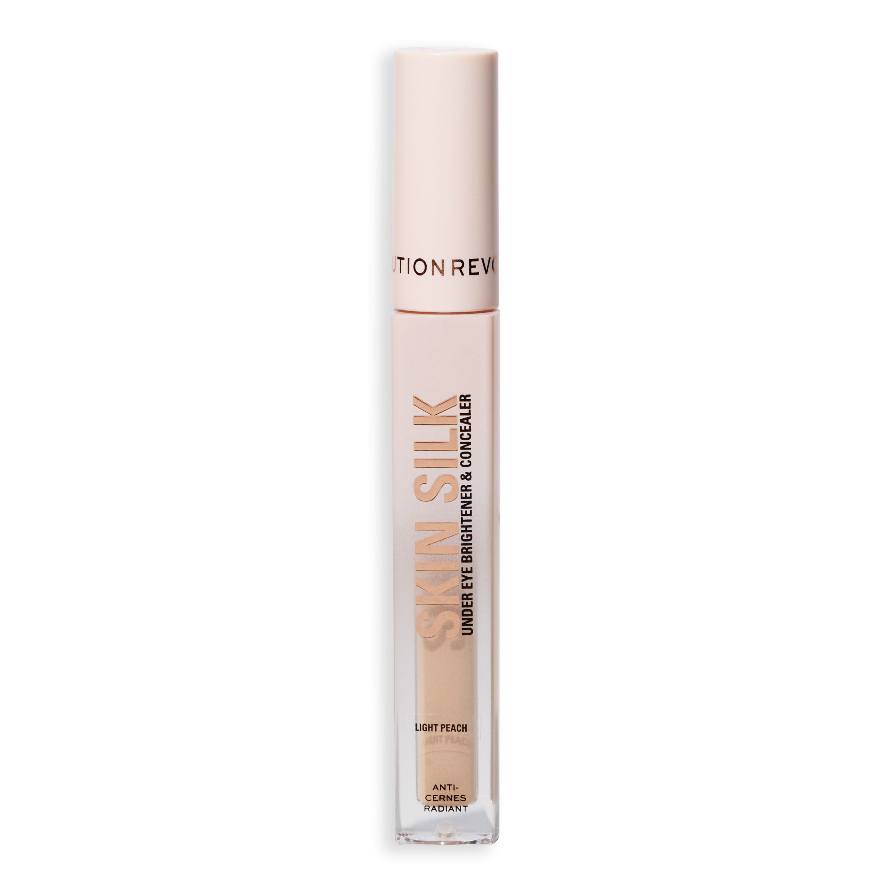 Revolution Skin Silk Radiant Serum Under Eye Brightener & Concealer Light Peach