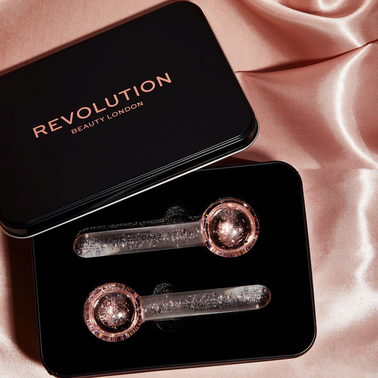 Revolution Skincare Pink Glitter Facial Ice Globes