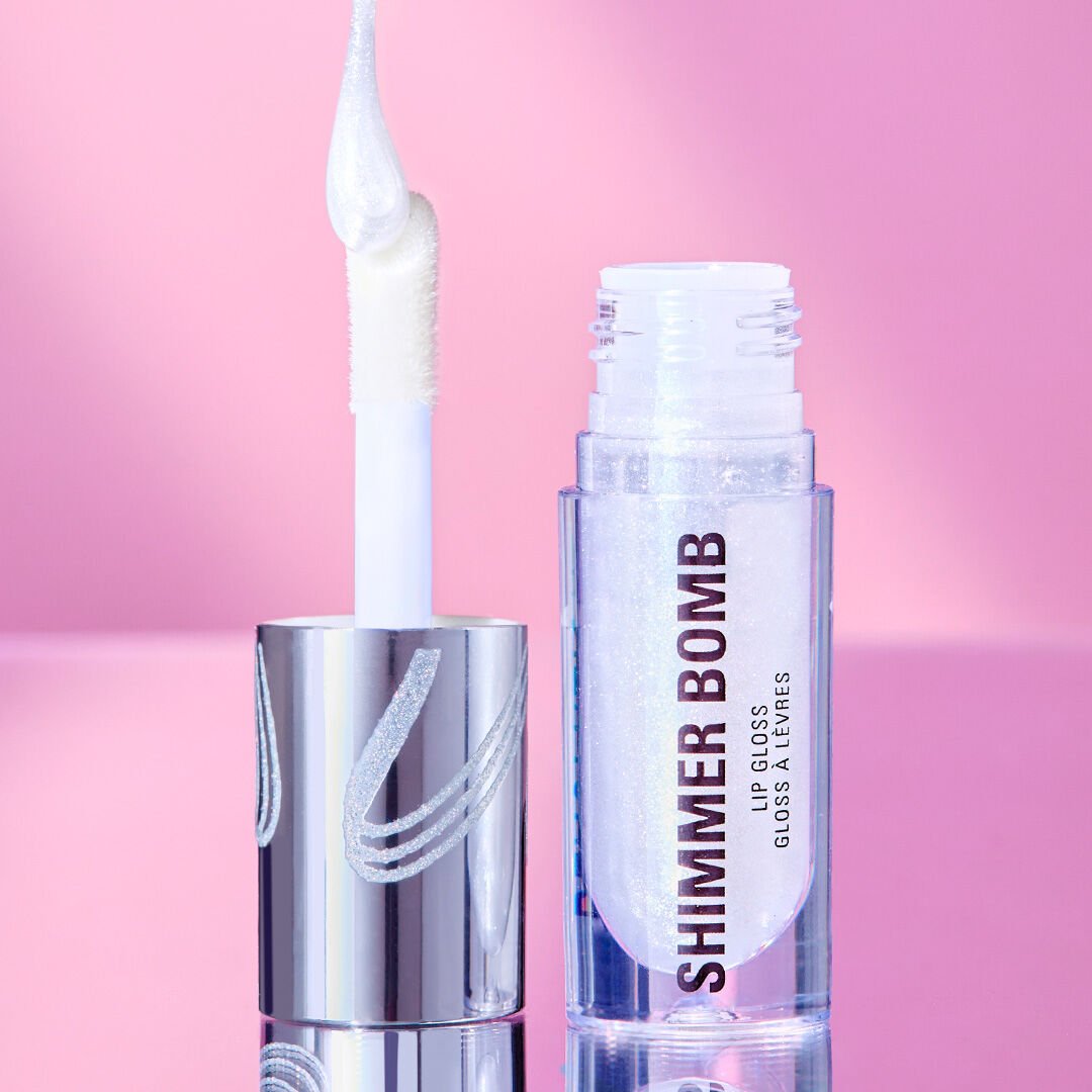 Revolution Metallic Muse Shimmer Bomb Lip Gloss Frosted Muse