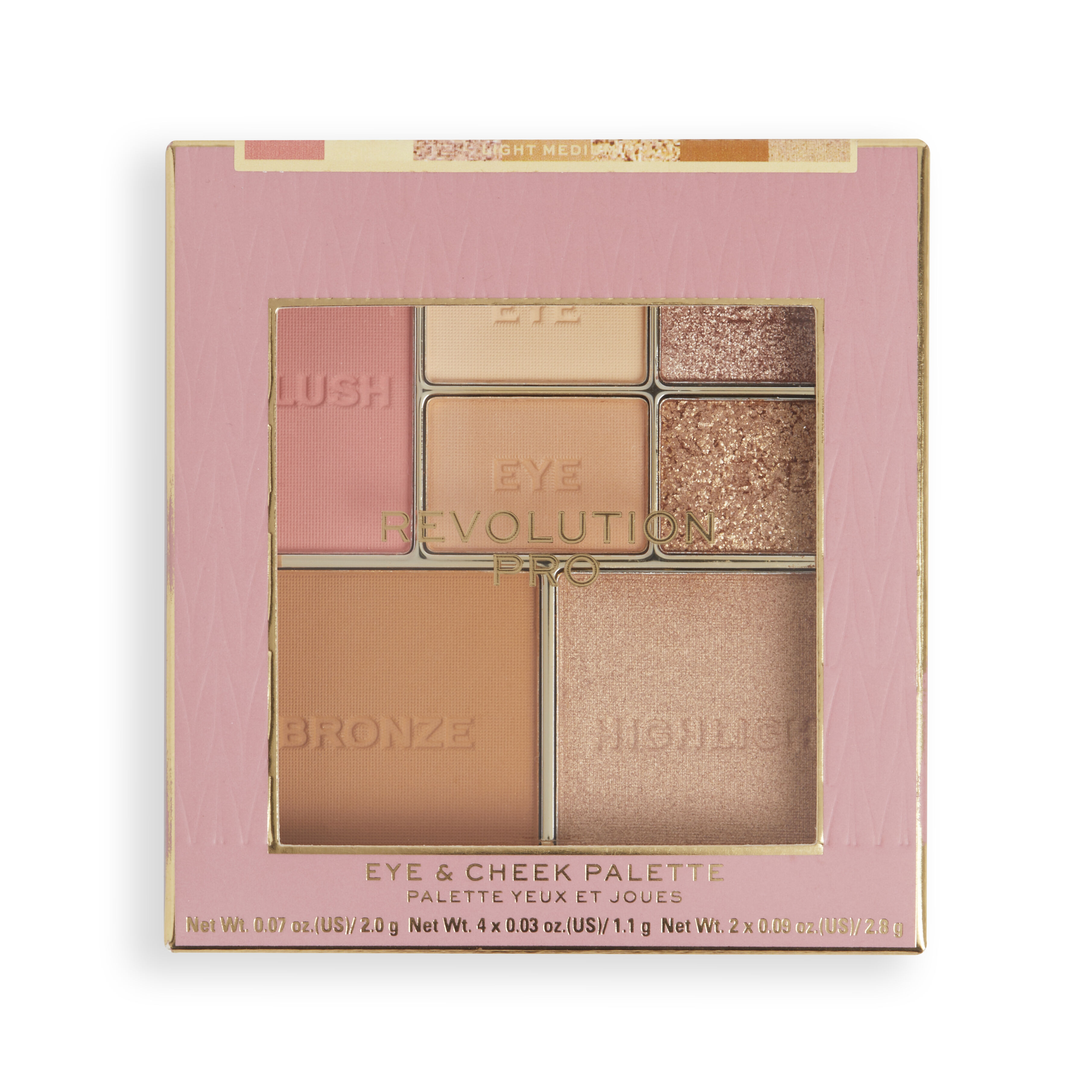 Revolution Pro Iconic Eye & Cheek Palette Light/Medium