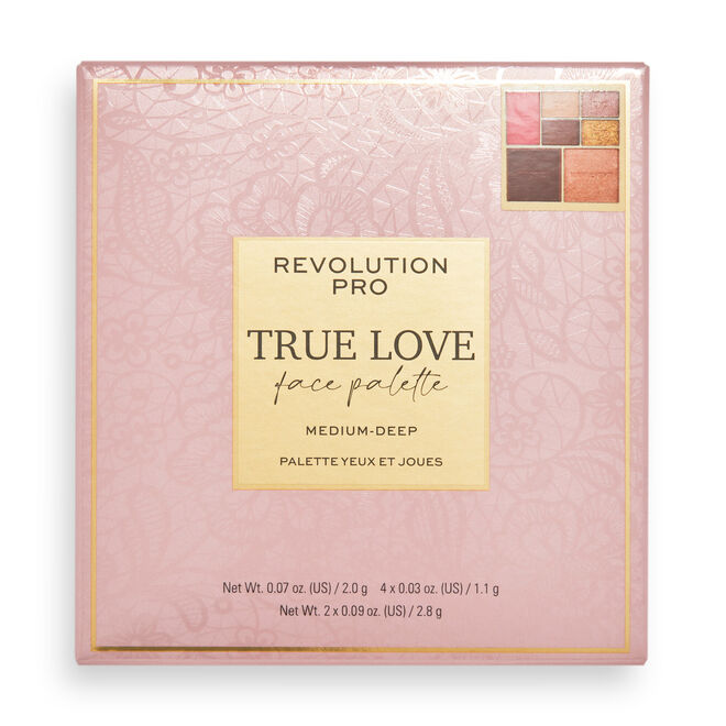 Revolution Pro True Love Eye & Cheek Palette Medium-Deep