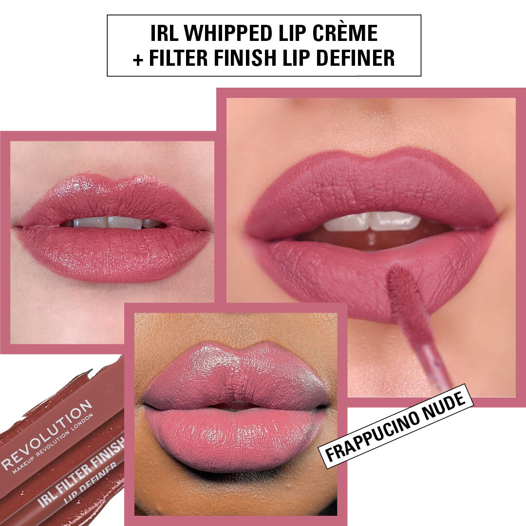 Makeup Revolution IRL Filter Finish Lip Definer Frappuccino Nude
