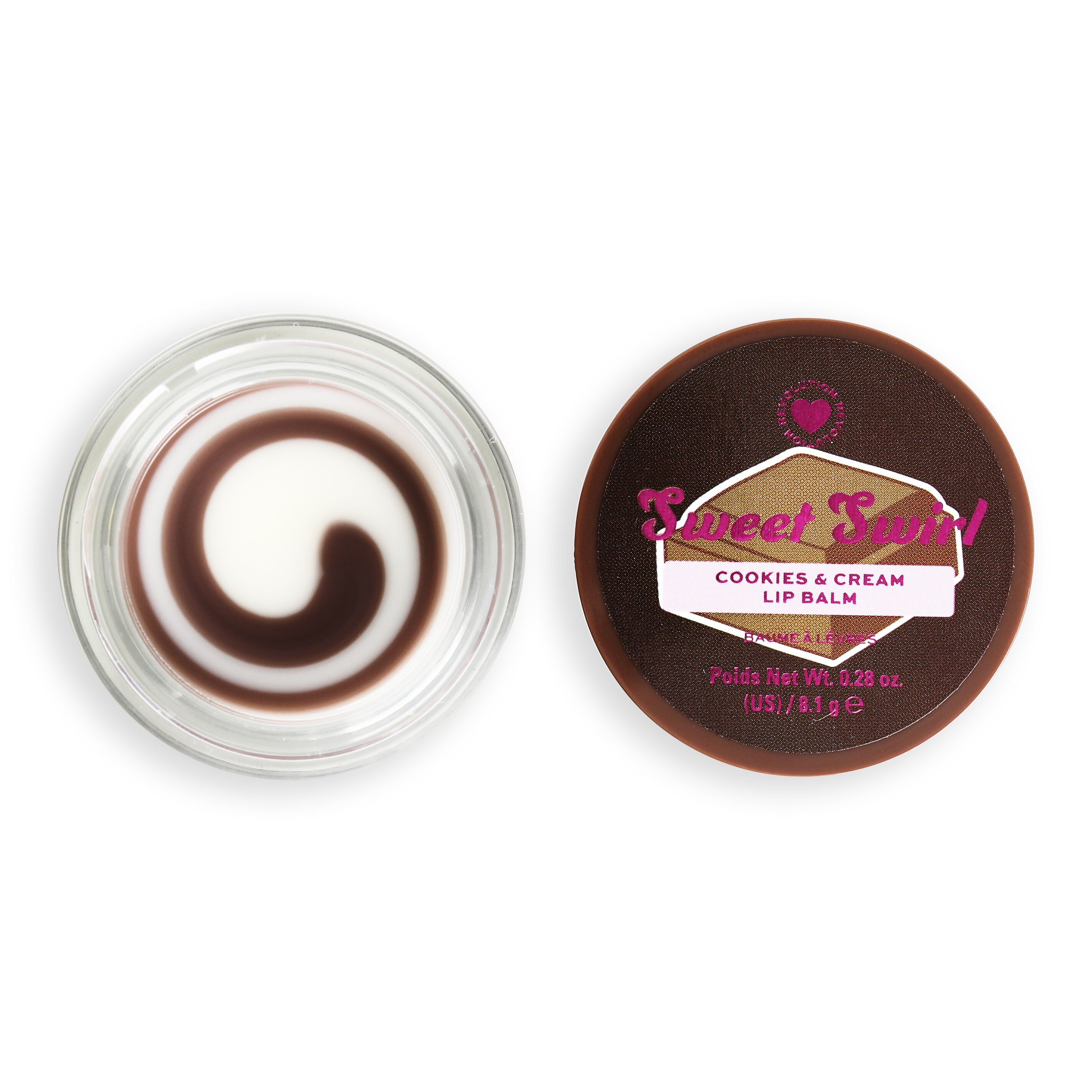 I Heart Revolution Sweet Swirl Lip Balm Cookies and Cream