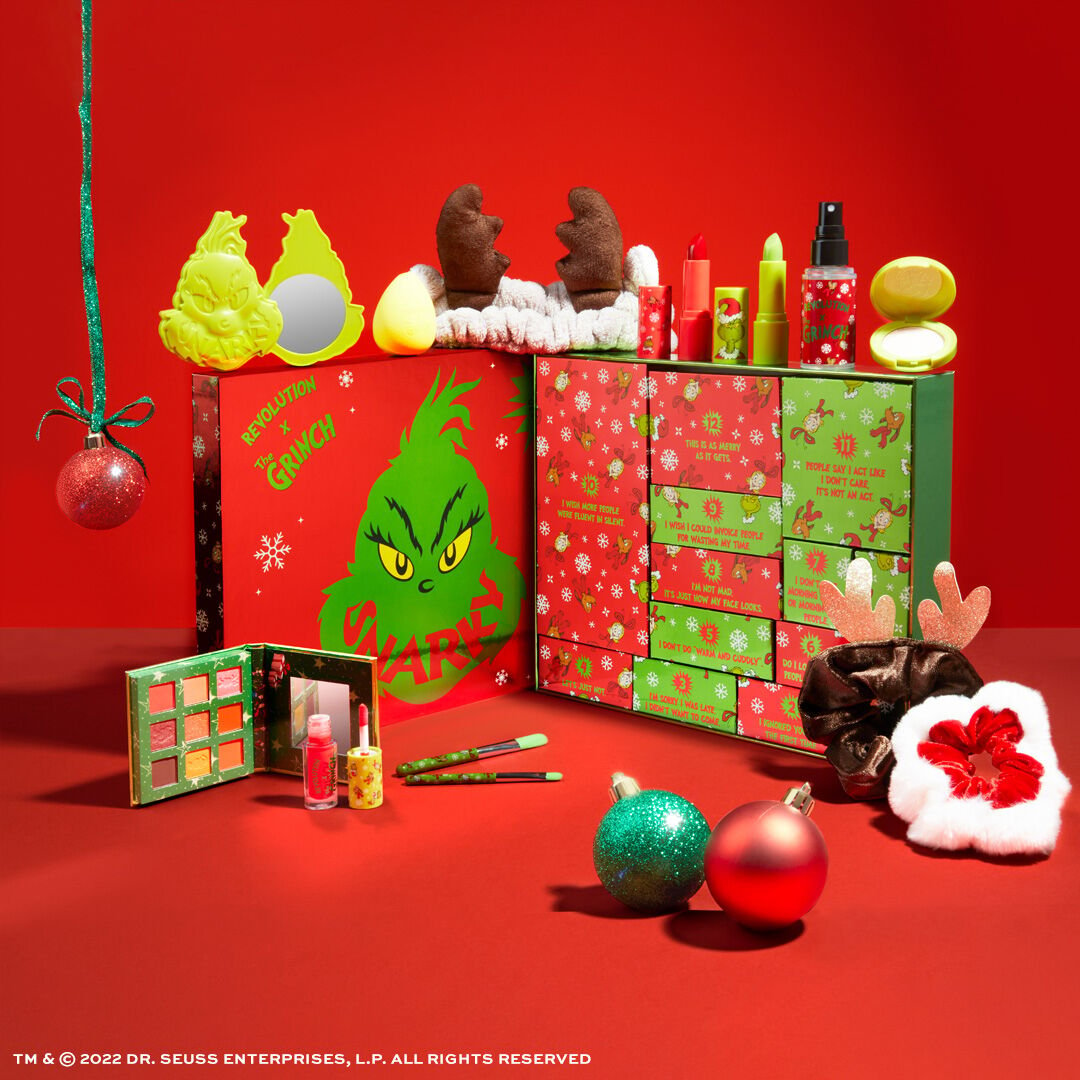 Grinch Advent Calendar Makeup Revolution