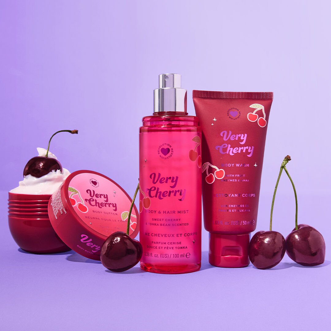 I Heart Revolution Very Cherry Bath & Body Gift Set