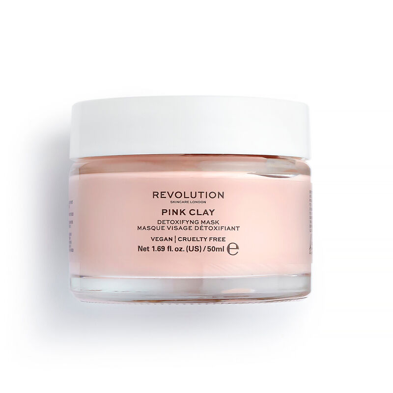 Photos - Facial Mask Revolution Skincare Pink Clay Detoxifying Face Mask 