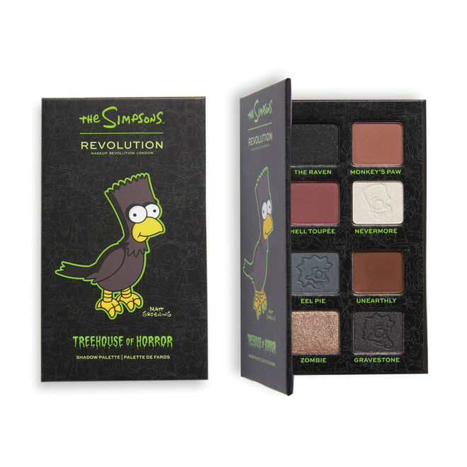 The Simpsons Makeup Revolution Mini Eyeshadow Palette "The Raven Bart"