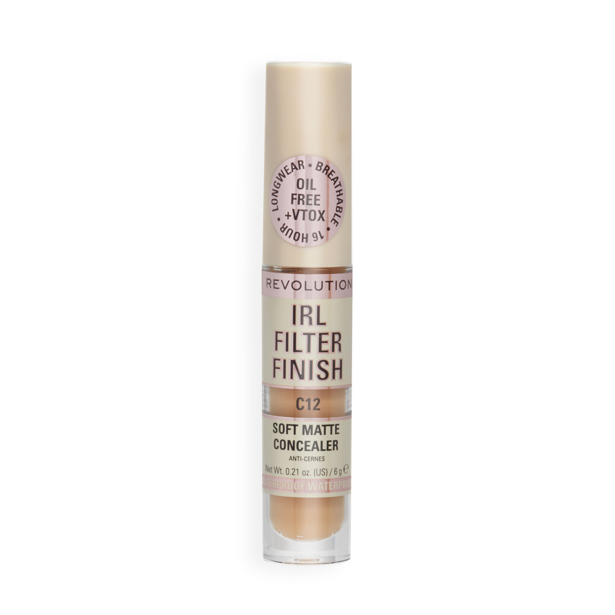 Revolution IRL Filter 16H Hydrating Full Coverage Concealer C12