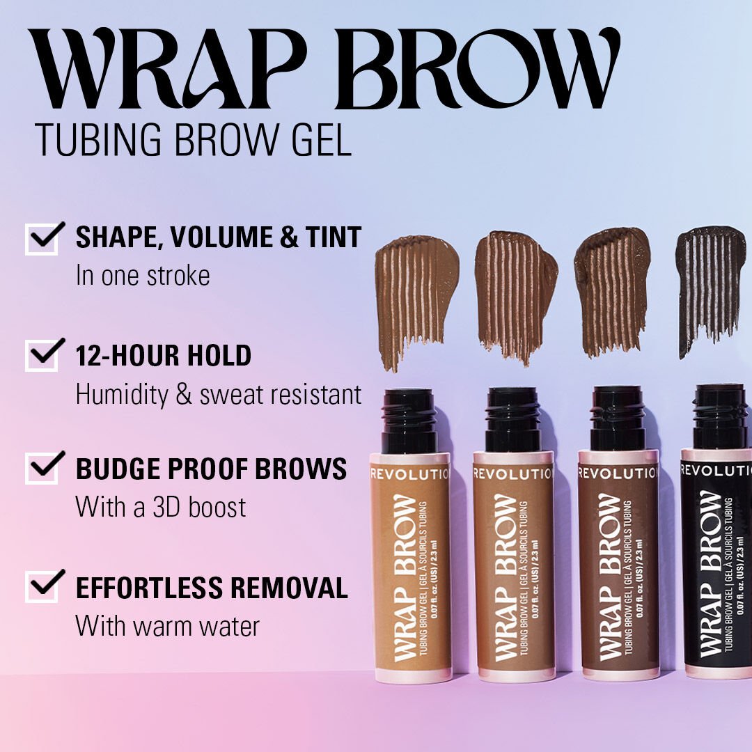 Revolution Wrap Brow Tubing Brow Gel