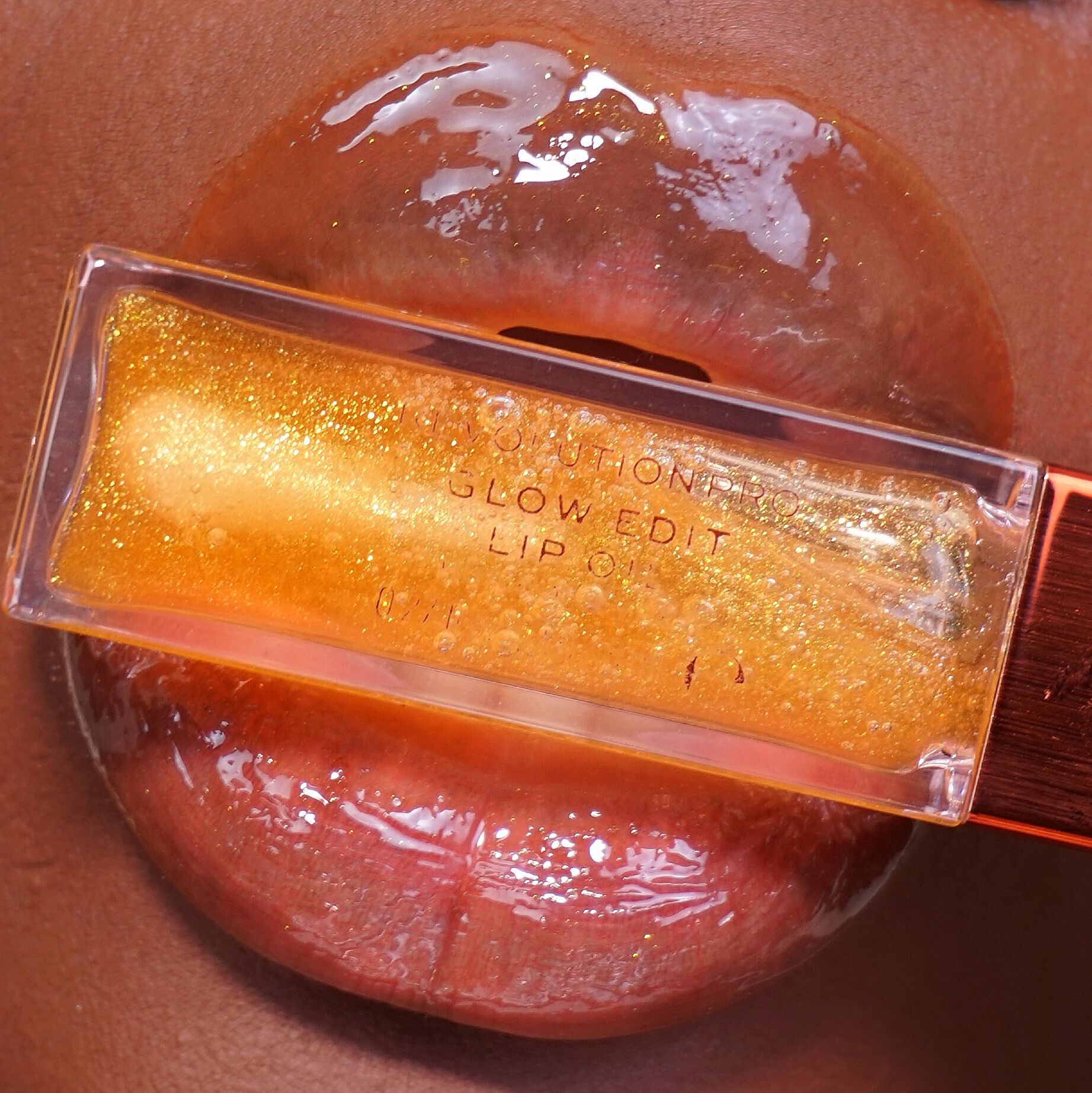 Revolution Pro Glow Edit Shimmer Lip Oil Forever Orange