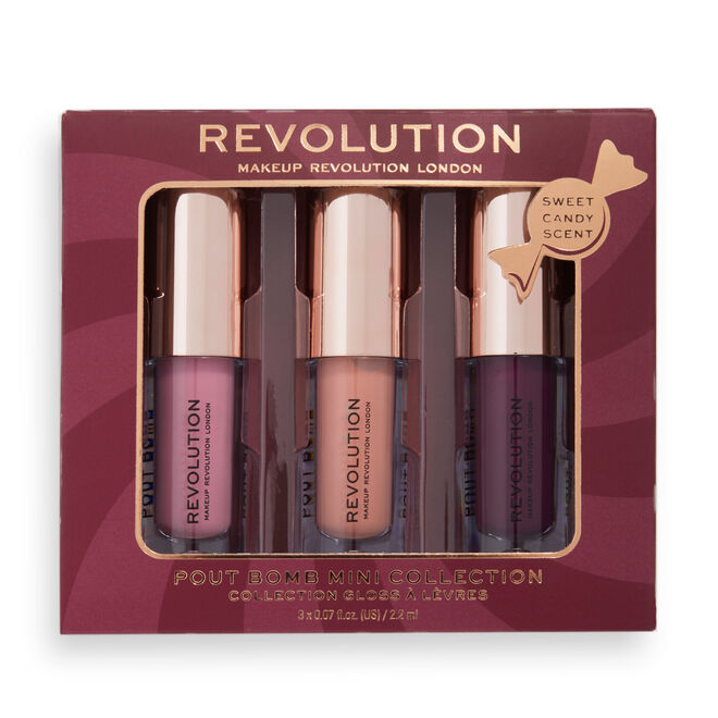 Makeup Revolution Sweet Candy Mini Pout Bomb Lip Gloss Set Revolution