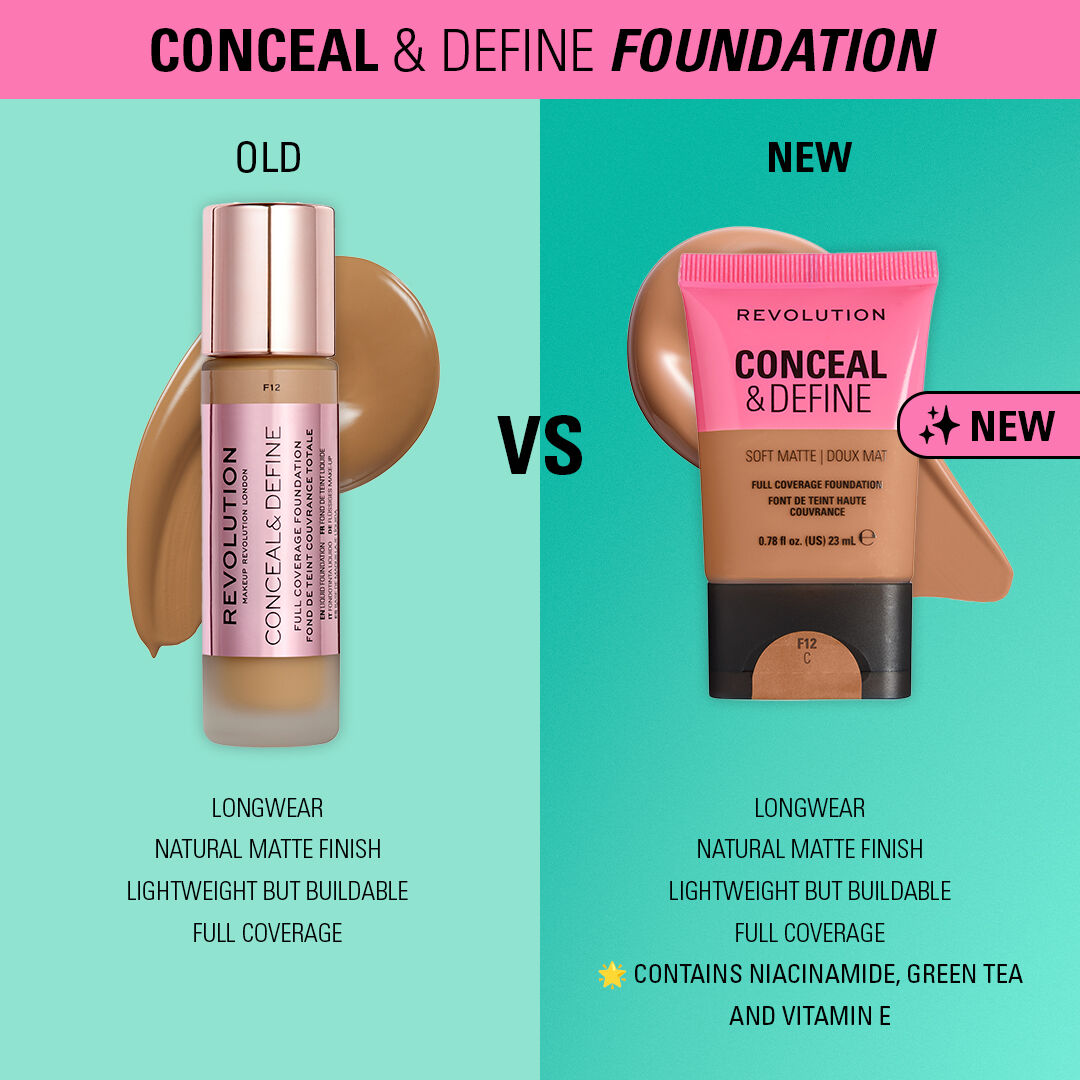 Revolution Conceal & Define Soft Matte Tube Foundation