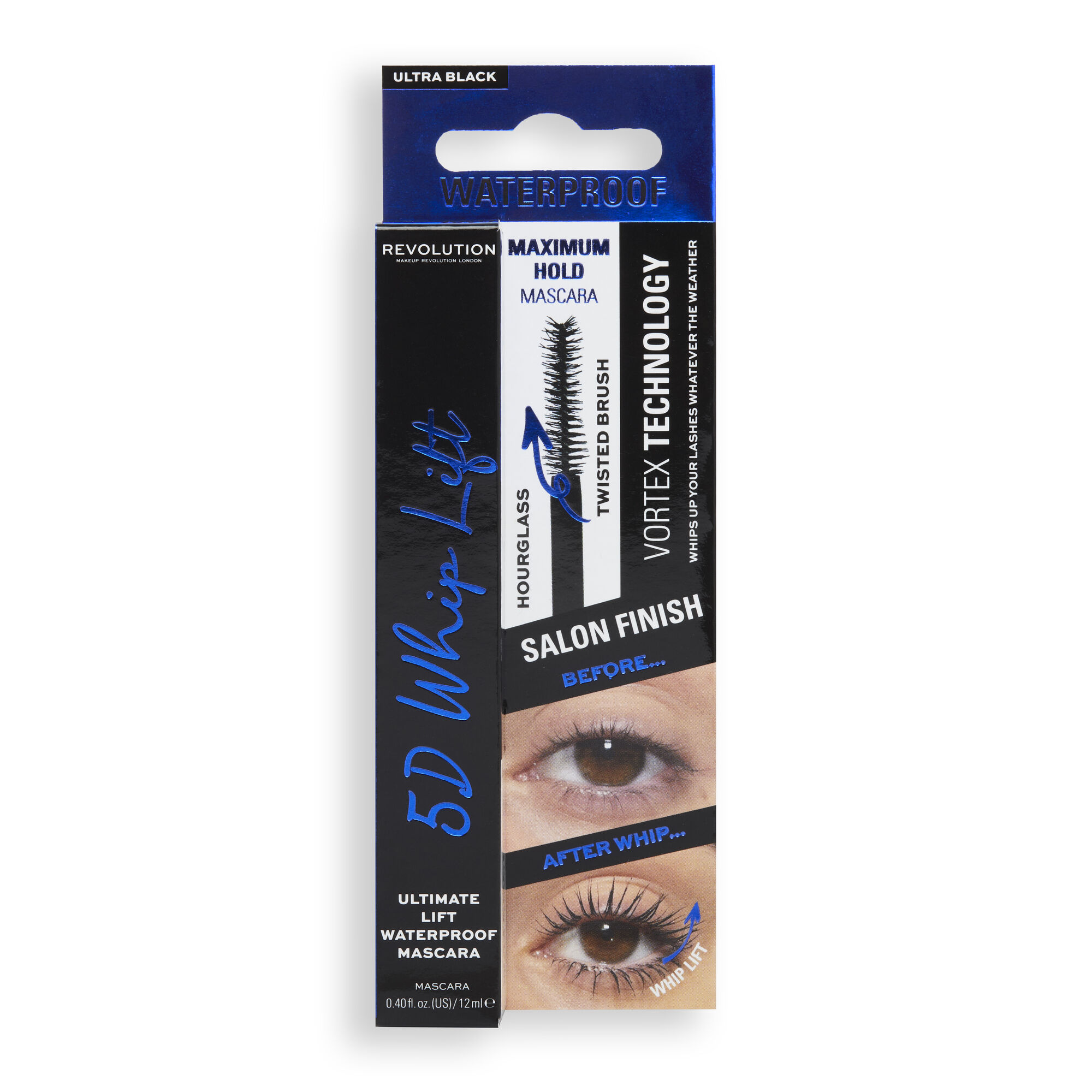 Makeup Revolution 5D Whip Lift Waterproof Mascara