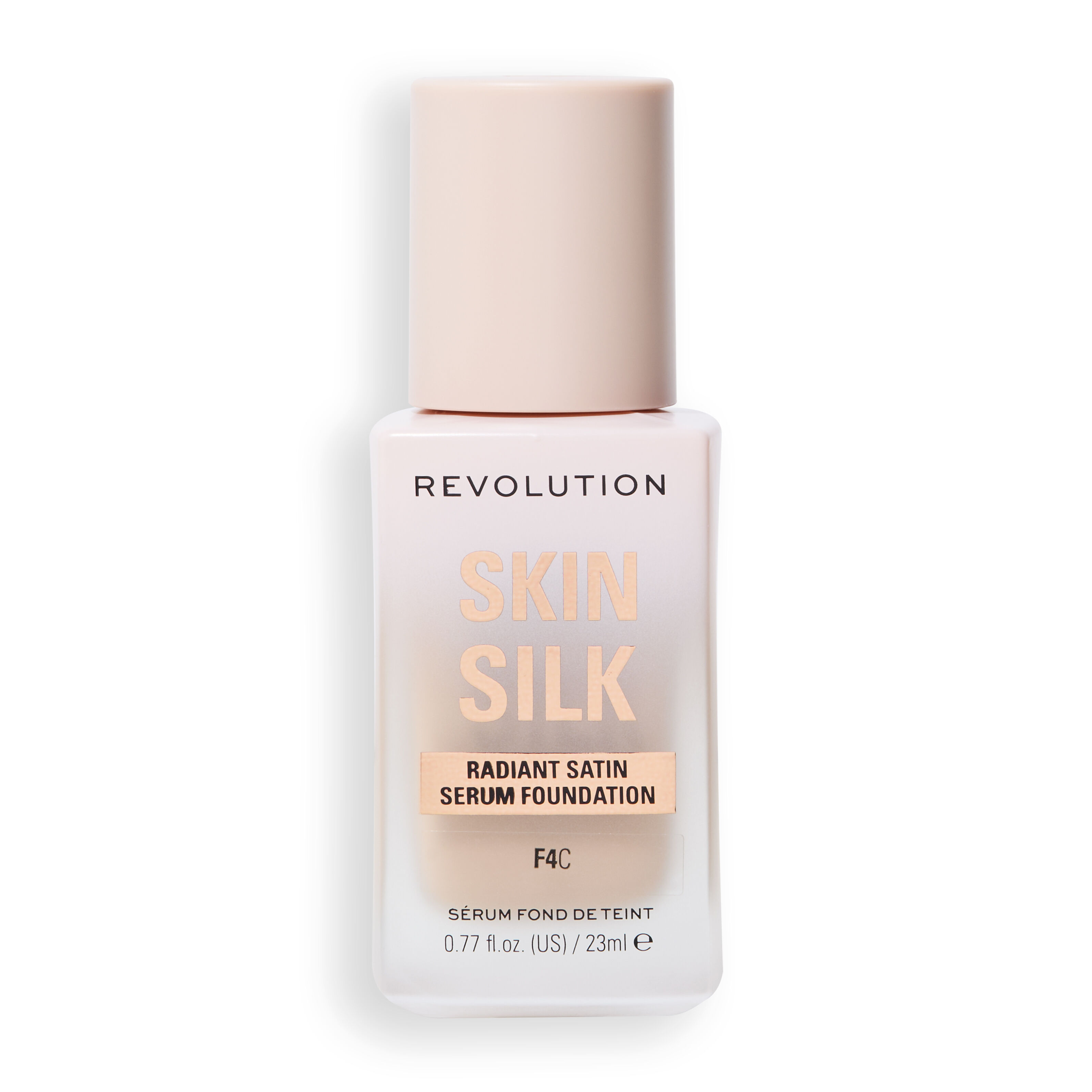 Revolution Skin Silk Radiant Satin Serum Foundation F4C