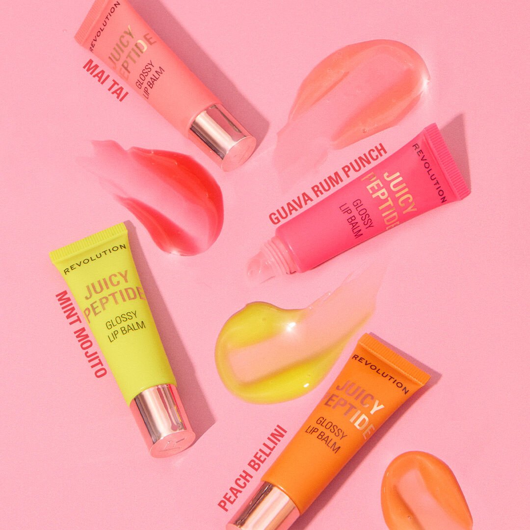 Revolution Juicy Peptide Lip Balm Peach Bellini Orange
