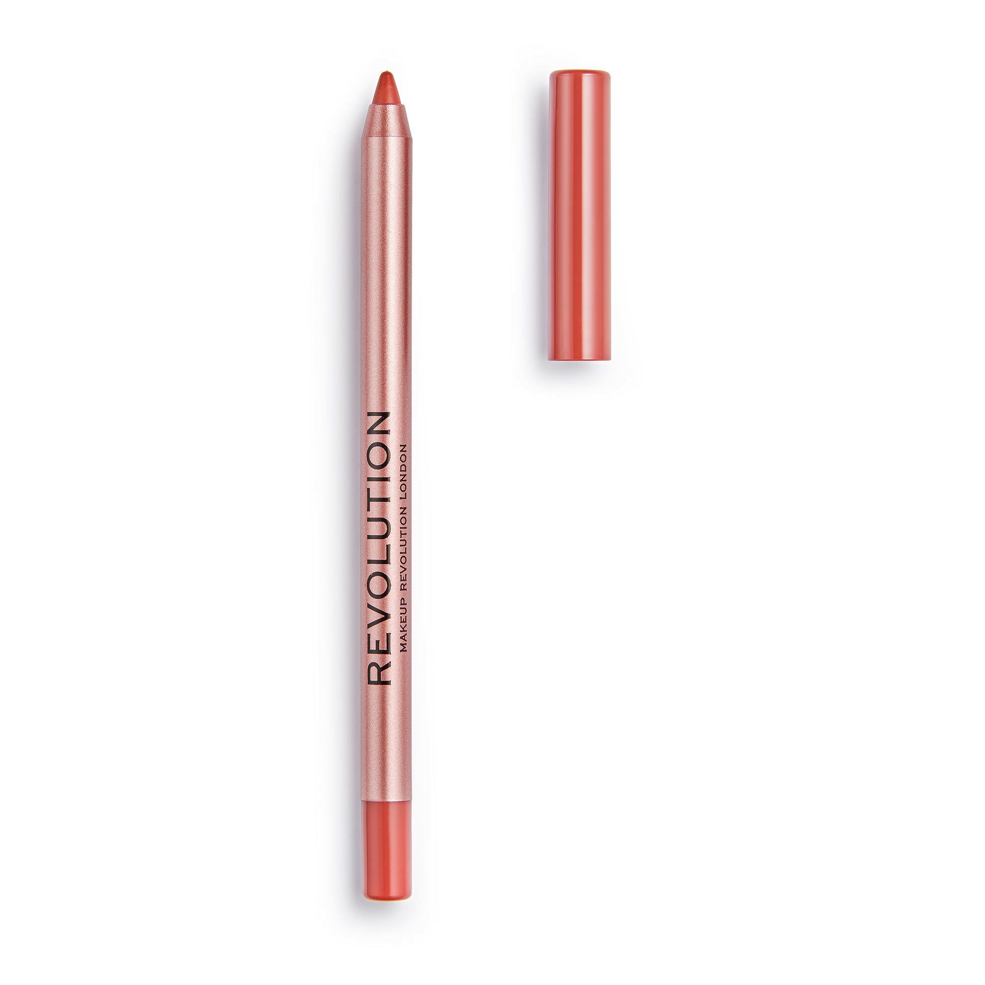 Revolution Satin Kiss Lipliner Fling Deep Nude Revolution Beauty