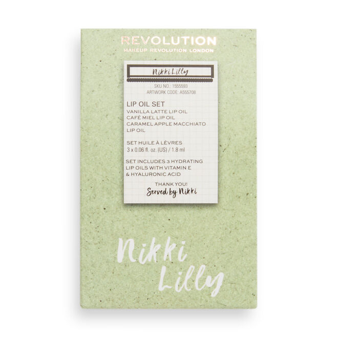 Makeup Revolution x Nikki Lilly Lip Oil Set