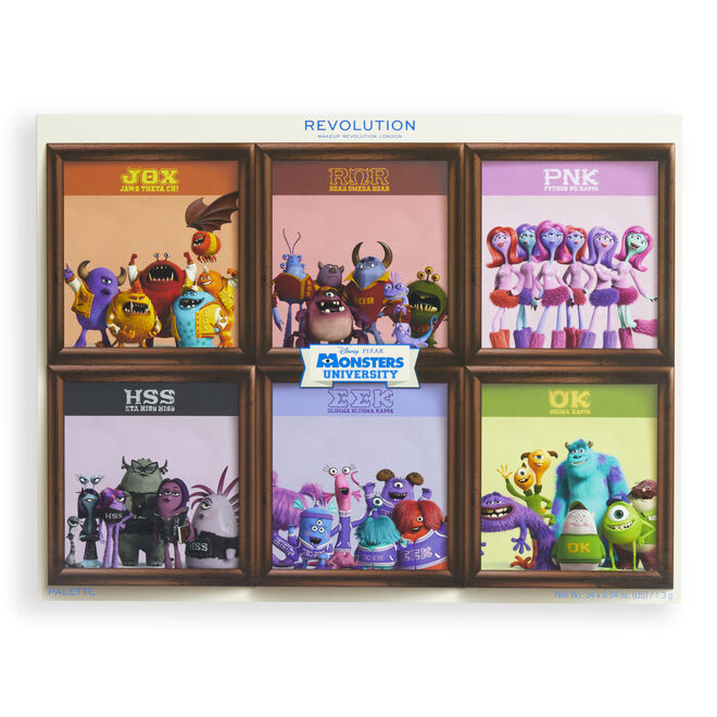 Disney Pixar’s Monsters University and Revolution Fraternity and Sorority Eyeshadow Palette