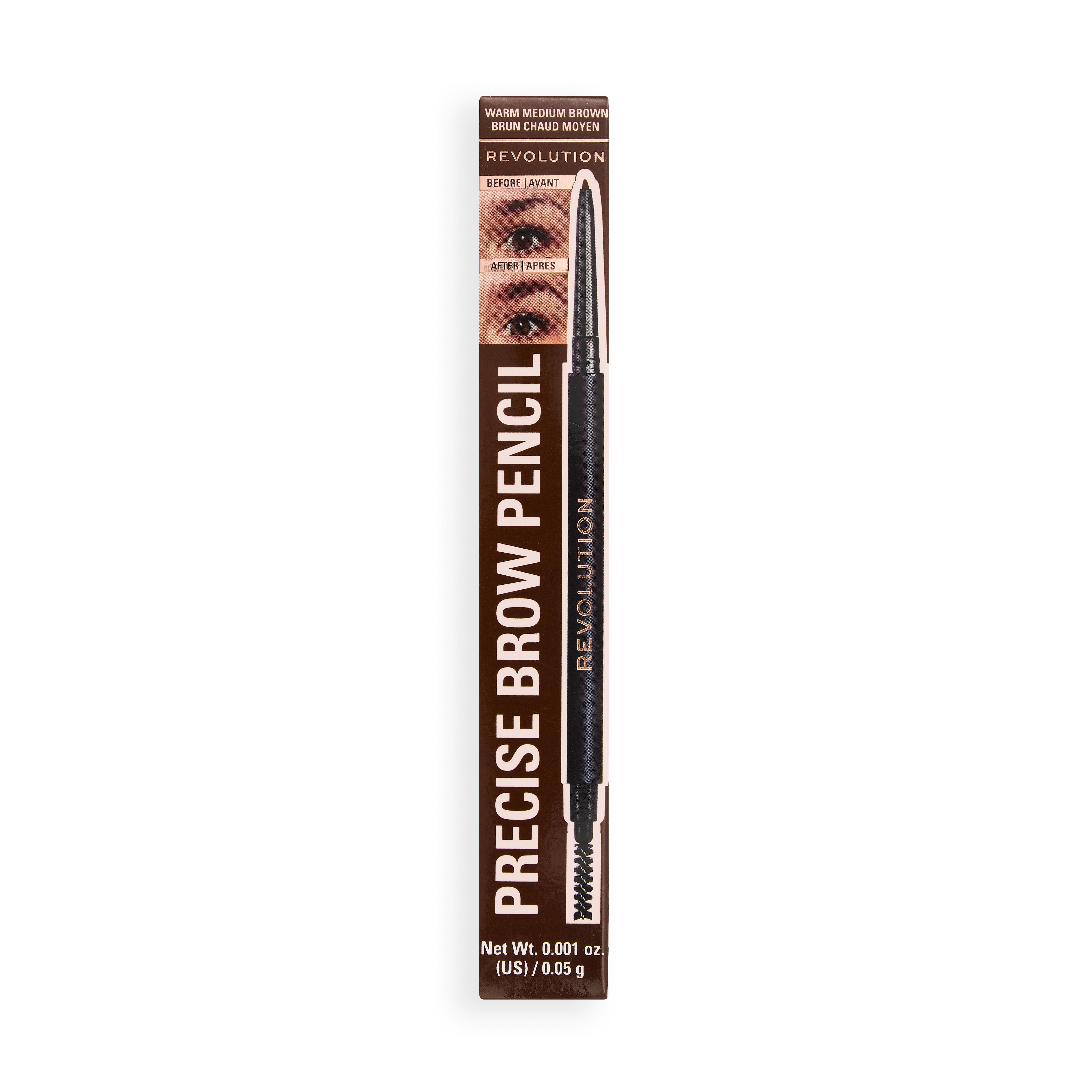 Revolution Precise Brow Pencil Warm Medium Brown