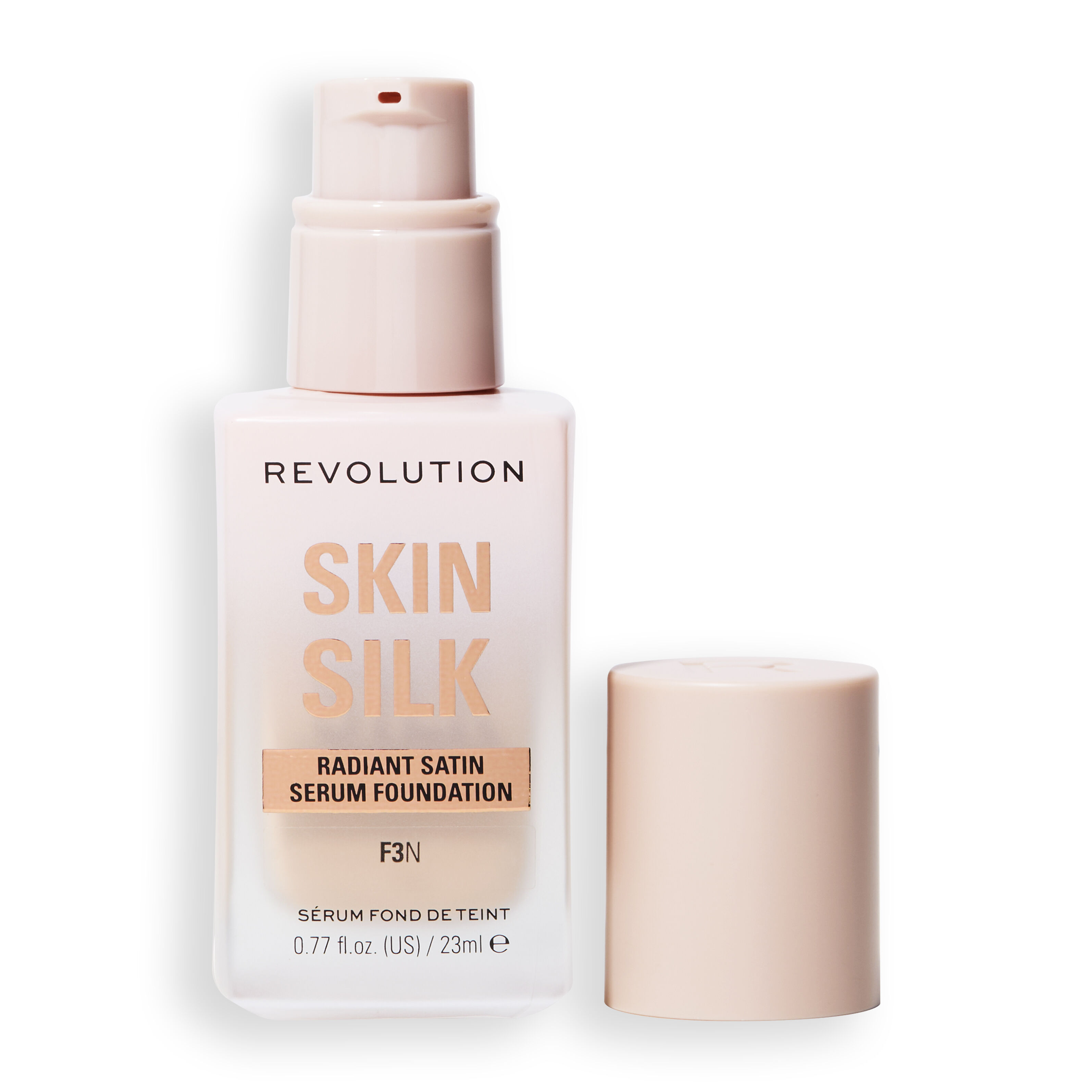 Revolution Skin Silk Radiant Satin Serum Foundation F3N